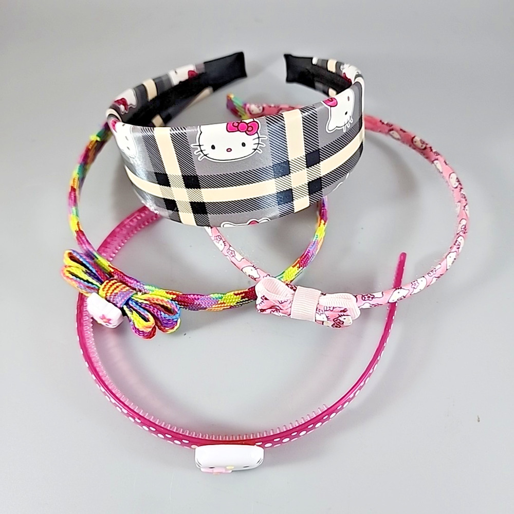 Lot of 4 Vintage Hello Kitty Headbands - Excellent